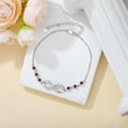 thumbnail image 2 of AOBOCO Daughter Bracelet 925 Sterling Silver Infinity Daughter Link Bracelet with 12 Birthstones Daughter Birthday Gift from Mom, 2 of 10