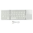 thumbnail image 2 of Teclado Plegable, Teclado Inalámbrico Portátil De 63 Teclas Con Panel Táctil Más Grande, 3 Teclados De Viaje De Bolsillo Plegable, Compatible Con IOS, 2 of 7