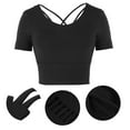 thumbnail image 4 of Tops Deportivos de Manga Corta para Mujeres - Ropa de Verano y Accesorios para Deporte YUNYI BRAND Deportes, 4 of 8