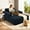 Navy Blue, variant on Chaise Lounge Chair Indoor, Black Plush Corduroy Cloud Couch, Fluffy Oversized Sofa Bed for Bedroom Living Room, Comfy Boneless Reading Longue Chair Sleeper Sofa No Assembly, Beige