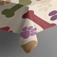 thumbnail image 3 of Paw Prints and Bones Rectangle Tablecloth 60"x84",Waterproof Polyester Rectangle Table Cloth, Wipeable Spillproof Polyester Tablecloth for Dining, Camping, Indoor and Outdoor, 3 of 5
