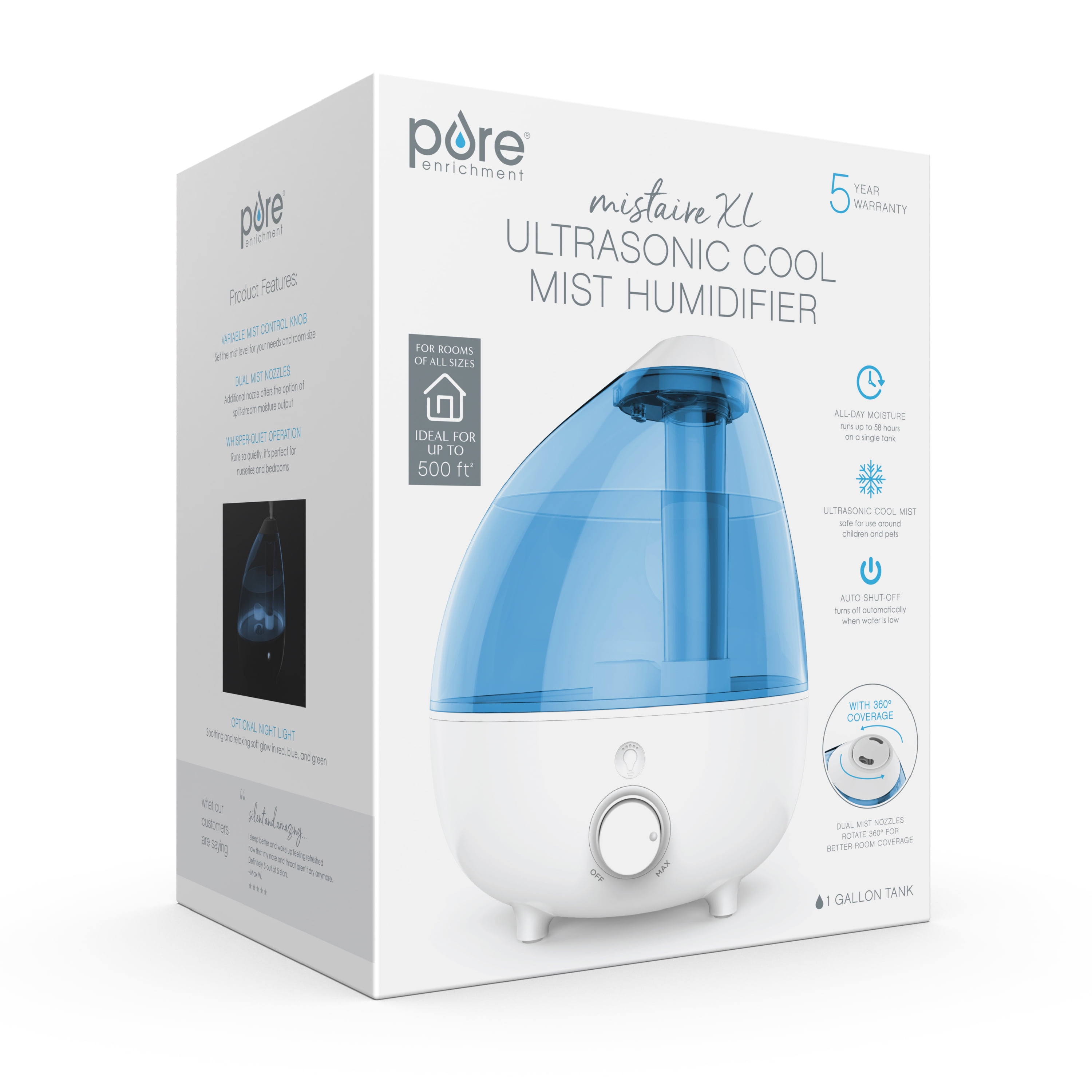 Free Shipping! Pure Enrichment® MistAire™ XL Ultrasonic Free Shipping! Pure Enrichment® MistAire™ XL Ultrasonic