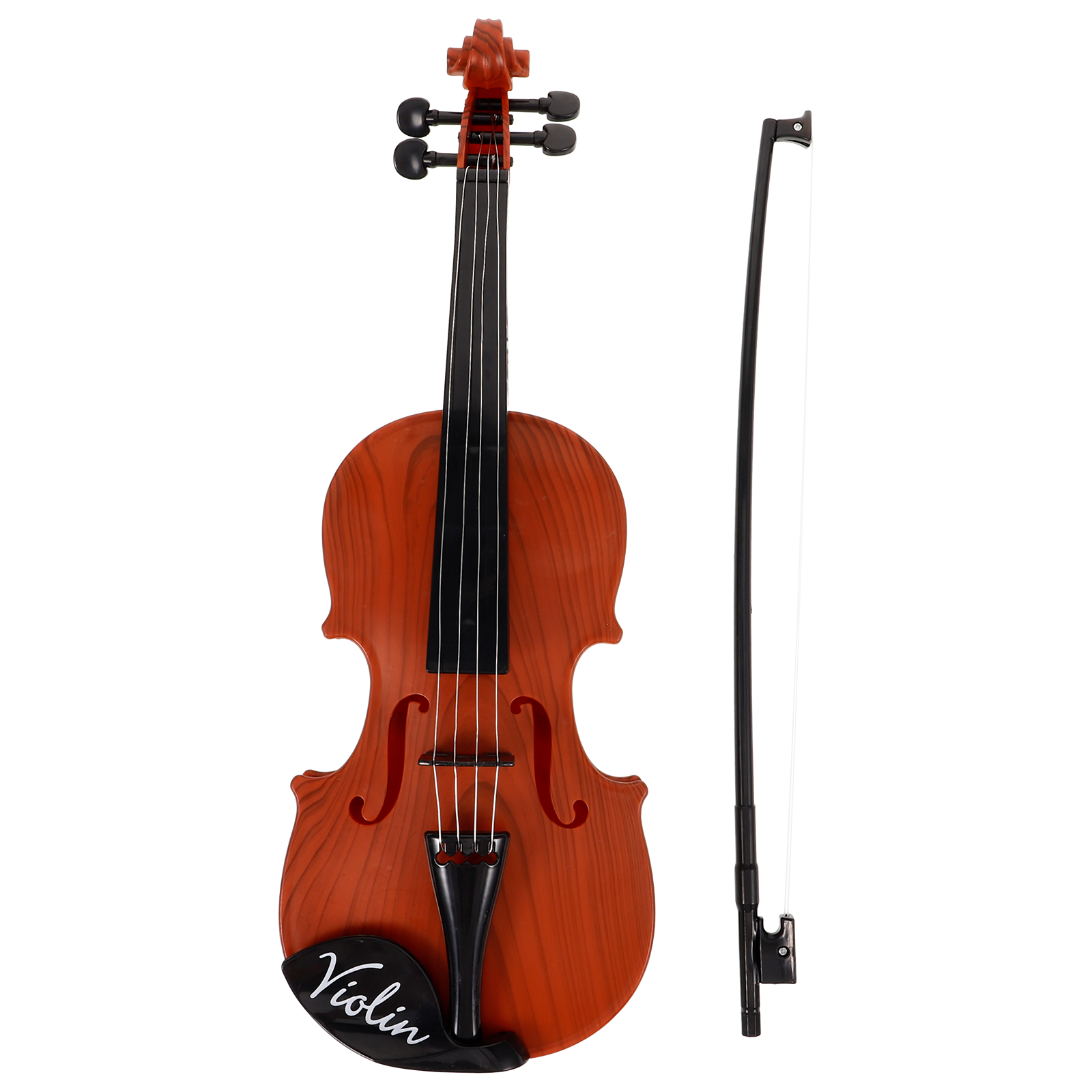 UEETEK 1 Set Child Safe Violin Model Brown Plastic Realistic Shape