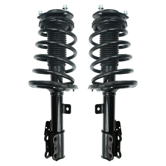 Front Strut Shock Absorber Spring Assembly Pair - Direct Replacement, Black-Front Struts Shock Absorber