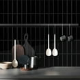 thumbnail image 3 of Clever Mosaics Peel and Stick Backsplash Self Adhesive Vinyl Black Finger Tile Kitchen Bathroom (10-Sheet), 3 of 6