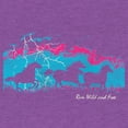 thumbnail image 2 of Girl's Lost Gods Run Wild and Free  Graphic Tee Purple Berry Large, 2 of 4
