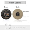 thumbnail image 3 of Wall Clock Decorative - Rustic Gray Camper Print 2D Vintage Wall Clocks Battery Operated Silent Non-Ticking for Bedroom, Living Room, Kitchen, Office, Classroom, 10 Inch, 3 of 7