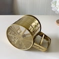 thumbnail image 3 of Grandest Birch Handheld Flour Sieve Cup Convenient Stainless Steel Golden Color Flour Sifter for Baking Handheld Anti-rust Anti-co, 3 of 8