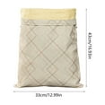 thumbnail image 3 of FUDUUIU Reusable Beeswax Food Storage Bag, Double Layer Zipper Bread Bag for Fresh Keeping, Large Beeswax Wrap with Secure Buckle for Kitchen, Picnics, Fruits Vegetables Snacks, 3 of 6