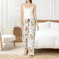 thumbnail image 4 of Balery Cute Little Animals Pantalones de pijama para mujer, pijamas ultraligeros, pantalones de estar por casa-Small, 4 of 6