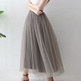 thumbnail image 2 of Landzoo Women's High Waist Large Skirt Elastic Belt Mesh Skirt Party Tutu Puffy Skirt Comfortable Casual Women's Skirt, 2 of 4