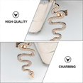 thumbnail image 3 of piezas de pendientes elegantes con forma de serpiente para mujer, pendientes creativos de aleación, joyería para las orejas ------Código de producto 72625, 3 of 4
