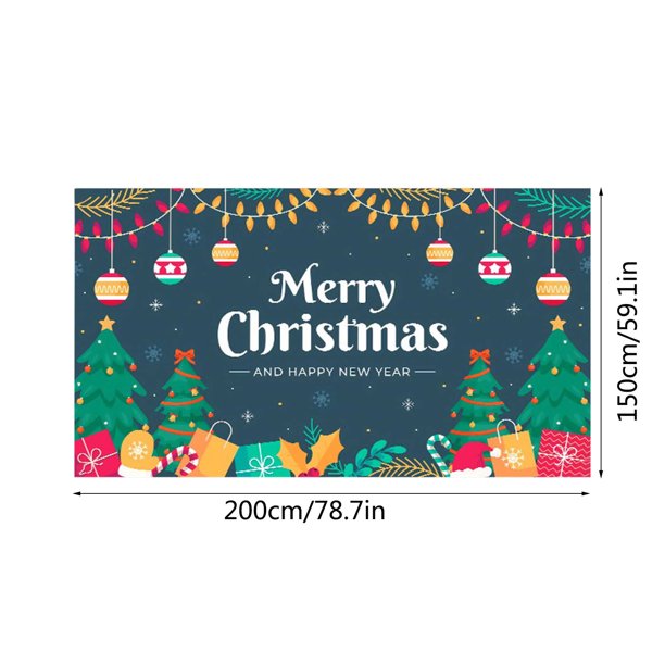 XWSHYW Decoraciones para El Hogar Decora La Puerta Del Garaje con Tela de Tapiz para El Día de Navidad.