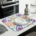 thumbnail image 5 of Chic Boho Paisley Coffee Mat – Microfiber Spill Mat, Durable and Lightweight Dish Drying Pad for Kitchen and Coffee Bars, 5 of 5