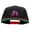 Black Red, variant on Flag Pattern Soda Embroidered Wool Blend 2 Tone Classic Snapback - Black Orange OSFM
