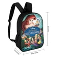 thumbnail image 2 of Mi Pequeña Sirena Ariel Princesa-theme Backpack, Campus style schoolbag Bookbag with Adjustable Shoulder Straps And Large Zip Compartment, Unisex Travel Bags., 2 of 6
