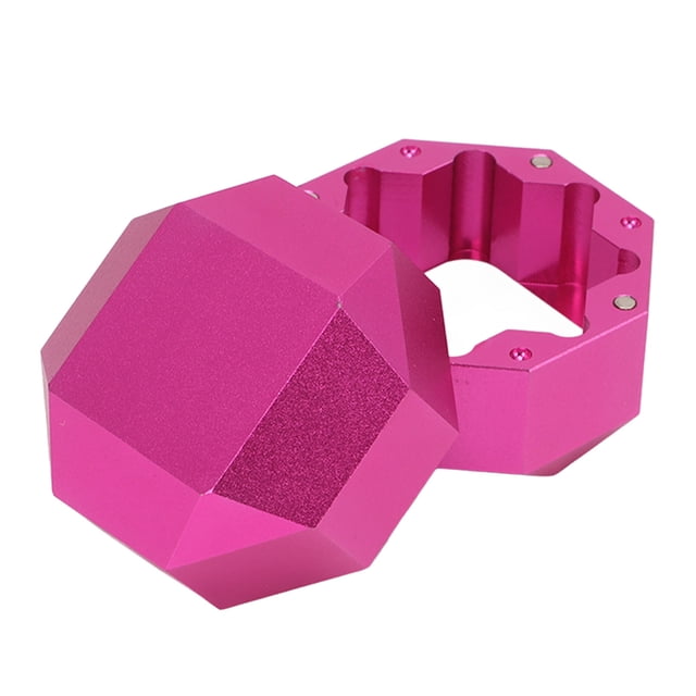 Snooker Chalk Holder, Octagonal Billiard Chalk Holder Portable For Pool Table Pink