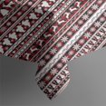 thumbnail image 4 of Red and White Christmas Folk Pattern Rectangle Tablecloth 60"x120",Waterproof Polyester Rectangle Table Cloth, Wipeable Spillproof Polyester Tablecloth for Dining, Camping, Indoor and Outdoor, 4 of 6