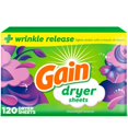 thumbnail image 1 of Toallitas para secadora Gain Plus antiarrugas 120 unidades, 1 of 9