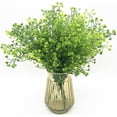 thumbnail image 2 of Artificial Greenery, Plastic Plants Fake Bell Grass Flowers Lifelike Patio Yard Corridor Indoor Outdoor Home Garden Balcony Party Pot Planter Filler Table Arrangement Decoration Purple 4 pcs, 2 of 5
