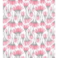 thumbnail image 3 of Ambesonne Abstract Duvet Cover Sets, Repeated Penicilliums Art, 2-Twin, White and Dark Pink, 3 of 4