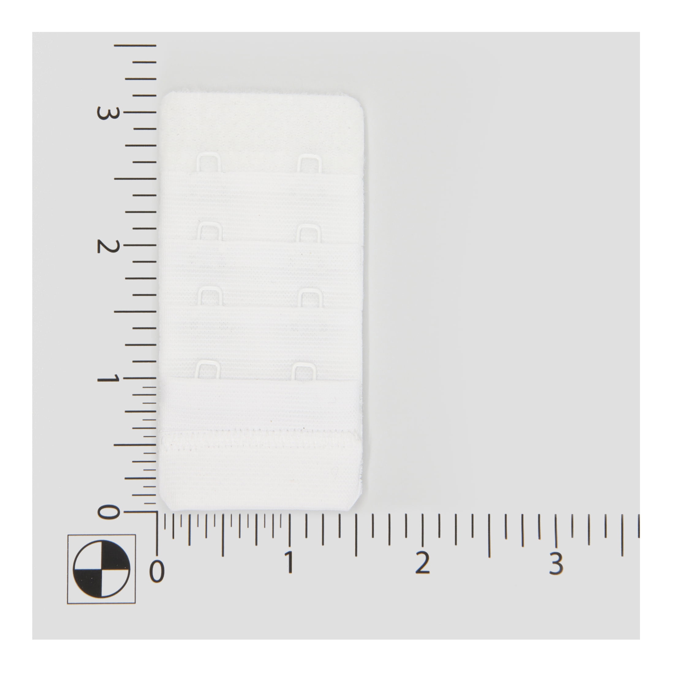 (4 pack) Dritz Soft Bra-Back Extender 1-1/2"-White 2 Hooks