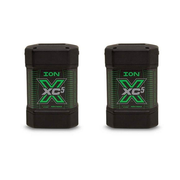 ION XC5 40V Max Lithium ION Électrique de Pêche sur Glace Batterie de Tarière (2 Pack)
