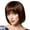 Brown, variant on WXLCISI Brown Bob Wigs for Black Women Short Brown Wig with Bangs Blonde Highlights Wig Natural Looking Synthetic Heat Resistant Wigs for Daily Use