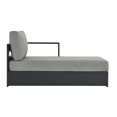 thumbnail image 3 of Modular Lounge Chair Chaise, Grey Gray, Aluminum Metal, Outdoor Patio Balcony Cafe Bistro Garden Hospitality Restaurant, Modern Contemporary HB36561, 3 of 9