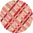 thumbnail image 1 of Ahgly Company Indoor Round Patterned Light Salmon Pink Area Rugs, 7' Round, 1 of 6