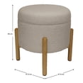 thumbnail image 3 of Ottoman con Almacenamiento Mainstays Beige, 3 of 4