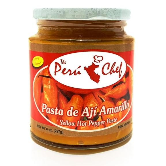 Pasta de Aji amarillo, Yellow Hot Pepper Paste. 8 oz