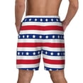 thumbnail image 4 of Goofa American Patriotic Stars And Stripes Printed Men's Swim Trunks Board Shorts Quick Dry Mens Swimming Trunks with Compression Liner,Breathable Fit Hawaii Beach Shorts-Medium, 4 of 9