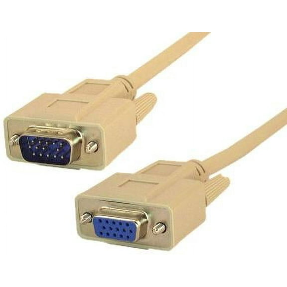 IEC M1339-03 VGA Monitor Extension Cable Male to Female Low Resolution 3'