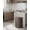 Brown, variant on TEQIN 13 Gal & 2.6 Gal Stainless Steel Garbage Can,Step-On Kitchen Trash Can Soft-Close Lid, Fingerprint-Resistant, Removable Liner, Slim Rectangle Kitchen Waste Bins