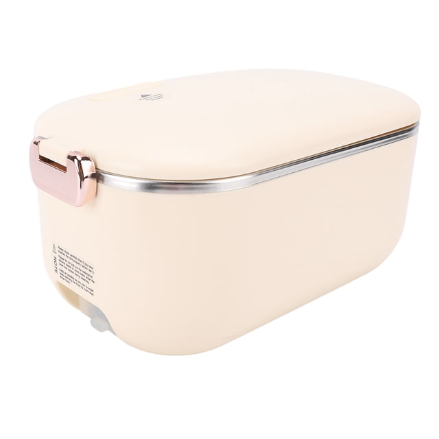 Portable Electric Lunch Box Food Heater, 48W Heated Lunchbox for Adults, 1L, Dual Voltage, with Stainless Steel Container, Insulated Bag, for Work
