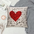 thumbnail image 2 of Nawypu  Valentine's Day Throw Pillow Covers , Buffalo Plaid Red Hearts Love You More House Love Home Decorative Pillowcases for Home Sofa Couch Cushion Decoration G417-18, 2 of 5