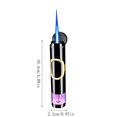 thumbnail image 4 of Nsxcdh Metal Jet Lighter Explosion Proof Windproof 4.09x0.87in,Visible Window for Fuel Check,Bottom Flame Size Adjust,Safe Pocket Carry Refillable Butane,Gift for BBQ Kitchen Camping, 4 of 4