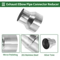 thumbnail image 4 of Reductor codo concéntrico de doblado de escape mandrel de 2.5 pulgadas OD a 3.5 pulgadas OD, 4 of 7