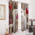 thumbnail image 3 of Cute Rabbit with Heart Lollipop Luxury Window Curtains Blinds for Living Room Kids Bedroom Bathroom Kicthen Door Home Decor 2 Panels, 3 of 6