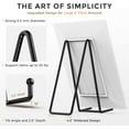 thumbnail image 3 of TR-LIFE 10 Inch Large Plate Stands for Display - Metal Plate Holder Display Stand + Picture Frame Holder Stand + Small Easels for Decorative Platter, Book, Plaques, Photo, Tabletop Art (2 Pack), 3 of 7