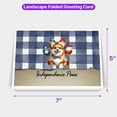 thumbnail image 5 of Patriotic Corgi 4th of July Independence Paws 7x5in Folded Greeting Card Welsh Corgi Dog Lover Gifts Idea Single Note Card with Envelope - 02010, 5 of 5