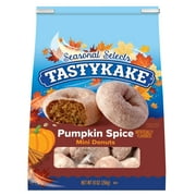 Tastykake Pumpkin Spice Flavored Mini Donuts, Shareable Pumpkin and Cinnamon Donuts, 10 oz Bag, Shelf-Stable