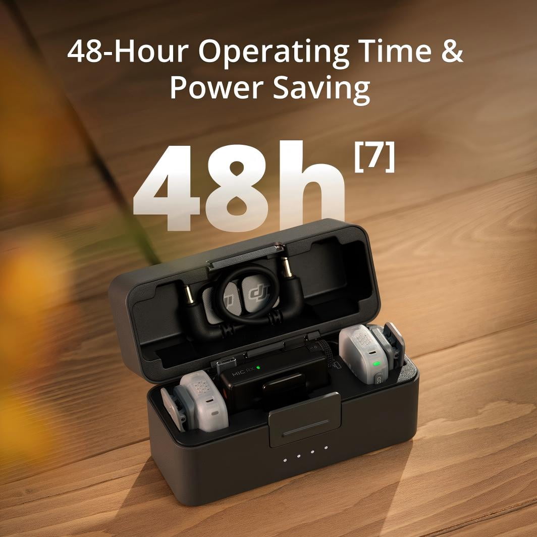 DJI Mic Mini 2 (2 TX+1 RX+Charging Case) 48H Runtime Noise Cancelling Colourful