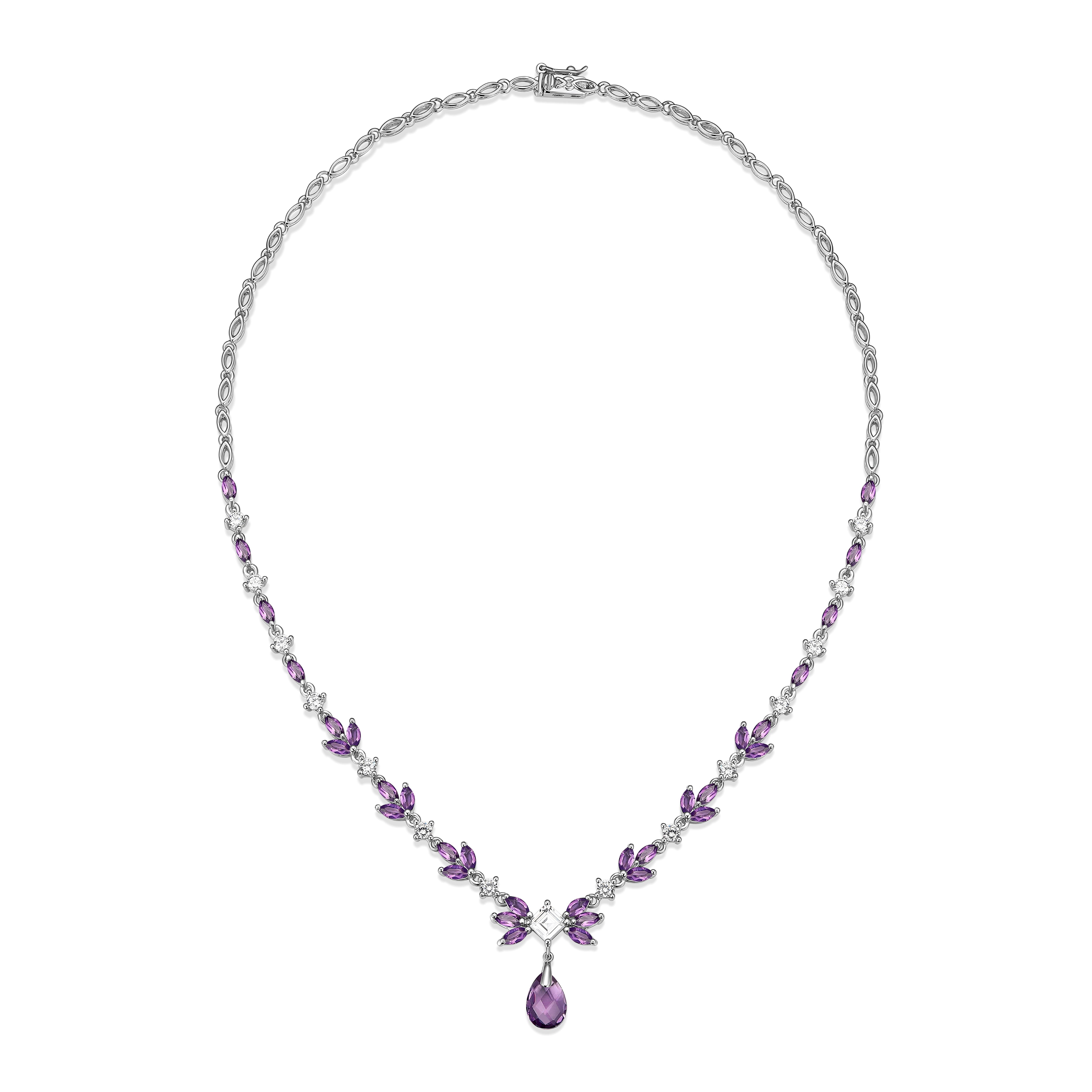 Sapphire and hotsell amethyst necklace