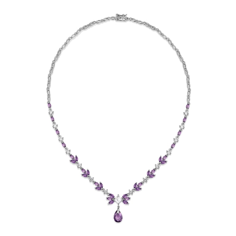 Ecclissi 23997 Facets Sterling Silver Pink Gemstone Sapphire Ecclissi Women Sterling Silver Leather Pink Sapphire | eBay main image 4