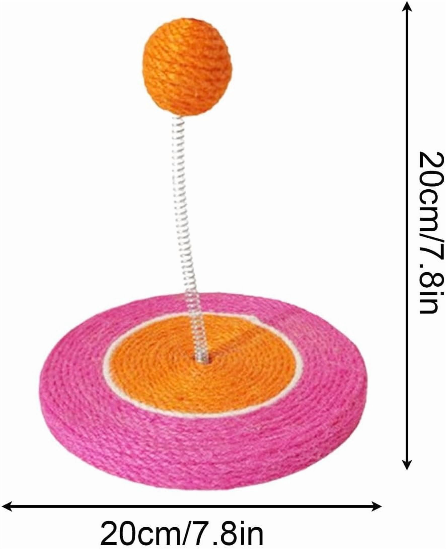 Sisal Cat Scratcher with Rolling Ball, Durable Interactive Toy, Indoor for Cats