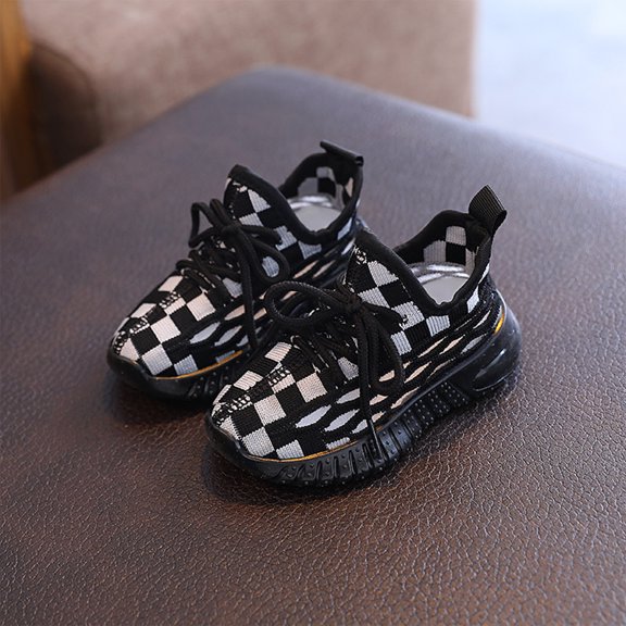 Kids Sneakers,Sneakers for Kids - Modern Casual Trainers with Knit Upper, Easy Wear Profile Walking Shoes, Stretch Shaft Athletic Shoes, Everyday Everyday Footwear for Spring Summer and Fall