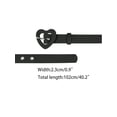 thumbnail image 3 of INSPIRE CHIC Women's Waist Belt Love Heart Belt Buckle Decoration Jeans Dress Black, 3 of 5