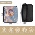 thumbnail image 2 of Hair Tool Organizer Bag with Heat Resistant Mat Removable Travel Storage Case for Hot Air Brushes Curling Irons Hedgehog Playing The Violin, 2 of 8
